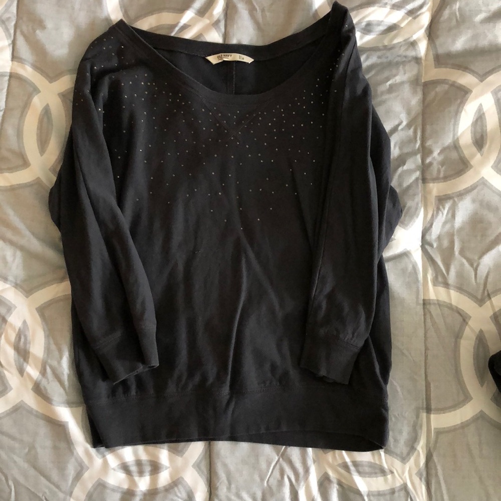 3/4 sleeve sweatshirt